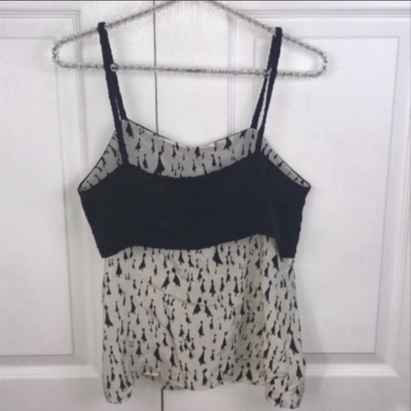 Anthropologie Girls Of Savoy Size 2 Silk Silhouette Tank - Picture 5 of 6